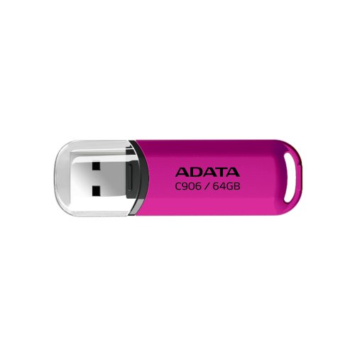 Memoria USB ADATA C906 – 64GB – USB 2.0 – Rosa – AC906-64G-RPP