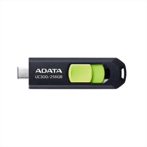 Memoria USB ADATA UC300 – 256GB – USB-C – Negro con Verde – ACHO-UC300-256G-RBK/GN