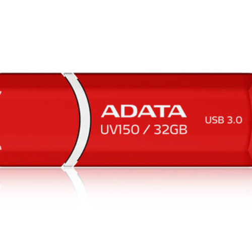 Memoria USB ADATA DashDrive UV150 – 32GB – USB 3.0 – Roja – AUV150-32G-RRD