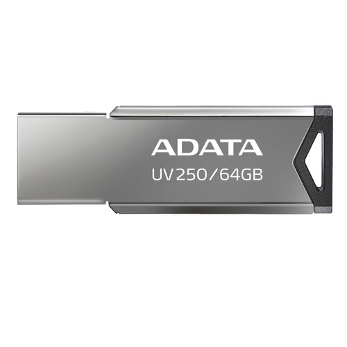 Memoria USB ADATA UV250 – 64GB – USB 2.0 – Plata – AUV250-64G-RBK