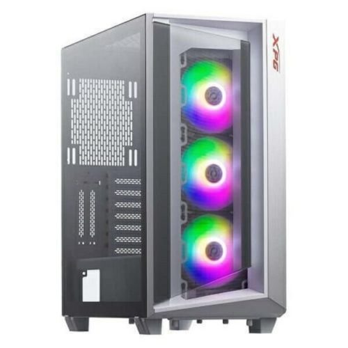 Gabinete Gamer ADATA XPG CRUISERST – Media Torre – ATX/Micro ATX/Mini ITX – 3x Ventiladores – Panel Lateral – Blanco – CRUISERST-WHCWW