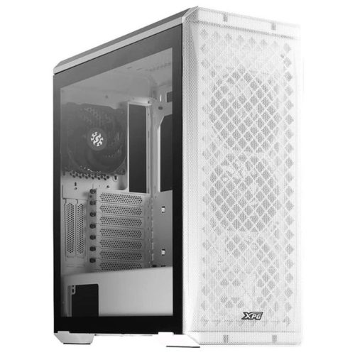 Gabinete Gamer ADATA XPG DEFENDER – Media Torre – ATX/E-ATX/CEB/EEB/Micro-ATX/Mini-ITX – 3 Ventiladores – Panel Lateral – DEFENDER-WHCWW