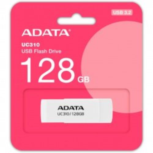 Memoria USB ADATA UC310 – 128GB – USB 3.2 – Blanco – UC310-128G-RWH