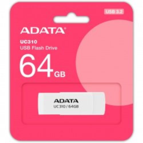 Memoria USB ADATA UC310 – 64B – USB 3.2 – Blanco – UC310-64G-RWH