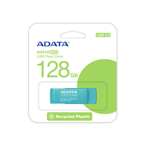 Memoria USB ADATA UC310 ECO – 128GB – USB 3.2 – Verde – UC310E-128G-RGN