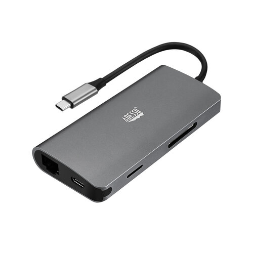 Docking Station Adesso AUH-4030 – USB-C – HDMI / 3x USB 3.0 / Ethernet / Lectores de Tarjetas – AUH-4030
