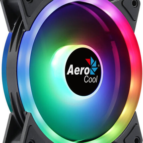 Ventilador AeroCool Duo 12 – 120mm – 1000 RPM – 6 Pines – Negro – DUO12