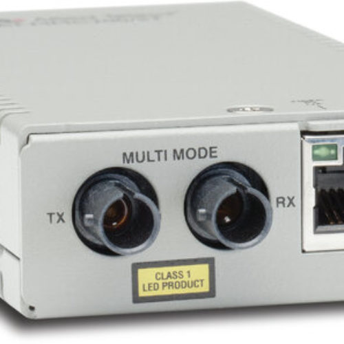 Convertidor de Medios Allied Telesis – Fast Ethernet a Fibra Óptica – ST – 1310nm – Multimodo – AT-MMC200/ST-960
