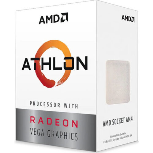 Procesador AMD Athlon 3000G – 3.5 GHz – 2 Núcleos – Socket AM4 – 4MB Caché – 35W – Radeon Vega 3 – YD3000C6FHBOX