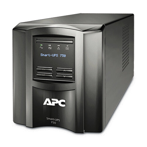 UPS APC Smart-UPS – 750VA/500W – 6 Contactos – Línea interactiva – LCD – SMT750C