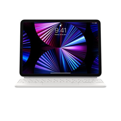 Teclado Apple Magic Keyboard – Español (LATAM) – para iPad Pro (3ra Gen) y iPad Air (4ta Gen) – Blanco – MJQJ3LA/A