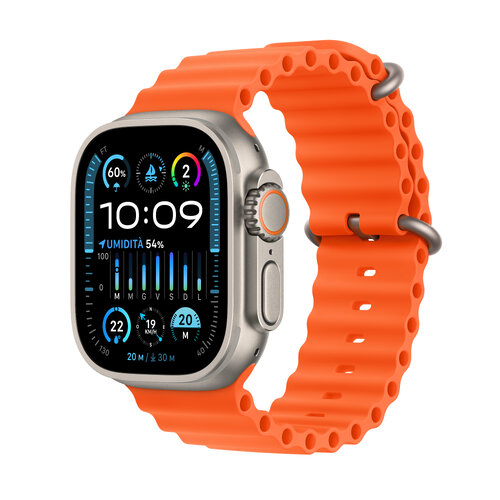 Apple Watch Ultra 2 – 49mm – GPS – Celular – Titanio – Banda Naranja – MREH3LZ/A