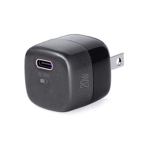 Cargador de Pared ArgomTech VOLTA P2 NANO PRO – 20W – USB-C – Negro – ARG-AC-0120BK