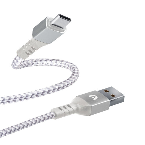 Cable ArgomTech Dura Form – USB-C a USB – 1.8m – Blanco – ARG-CB-0025WT