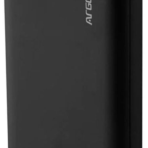 Power Bank ArgomTech C20 – 20000 mAh – USB – Negro – ARG-PB-1145BK