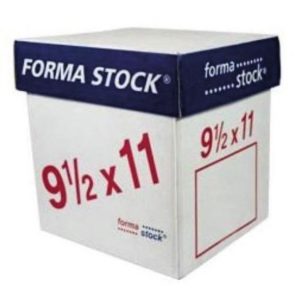 Papel Formastock Blanco - 9.5 X 11 - 1tanto C/6000 - TB0010