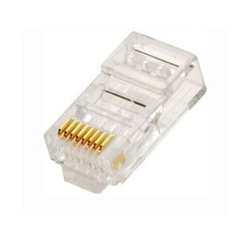 Plug Xcase – Cat5e – RJ-45 – Transparente – 100 Piezas – ACCCABLE27