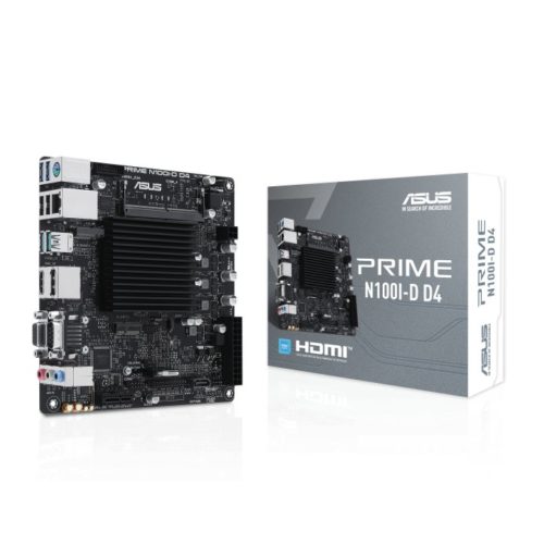 Tarjeta Madre ASUS PRIME N100I-D D4 – Intel N100 – 1x DDR4 – 2133/2800/3200 – HDMI – VGA – USB 2.0/3.2 – Mini ITX – PRIME N100I-D D4