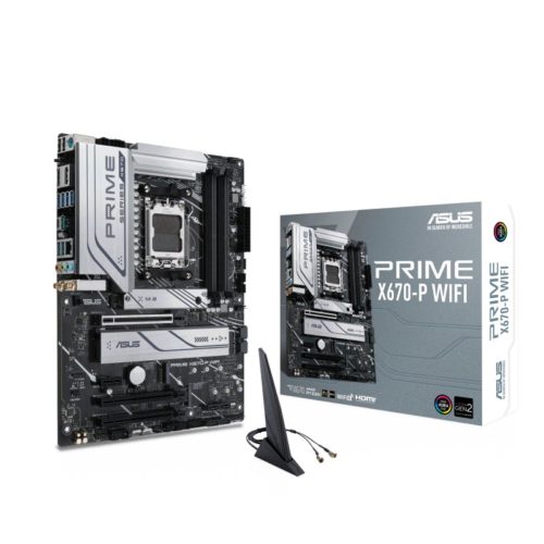 Tarjeta Madre ASUS PRIME X670-P WIFI – Socket AM5 – 4x DDR5 – 4800/5200/6400+(OC) – HDMI – DisplayPort – USB 2.0/3.2 – ATX – PRIME X670-P WIFI