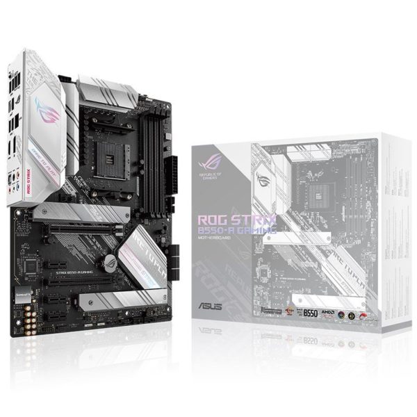 Tarjeta Madre ASUS ROG STRIX B550-A GAMING - Socket AM4 - 4x DDR4 - 2133/3200/4600(O.C) MHz - HDMI - DisplayPort - USB 2.0/3.2 - ATX - ROG STRIX B550-A GAMING