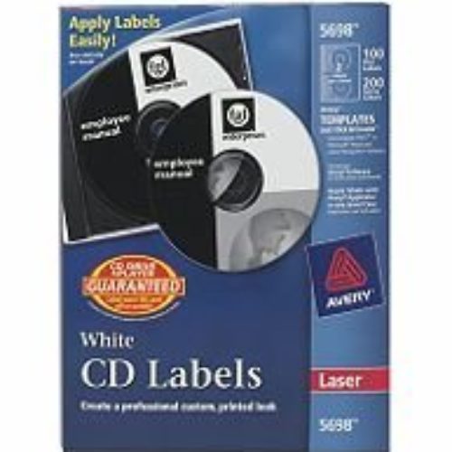 Etiquetas para CD Avery Blancas Laser 5698 – 100  – 05698
