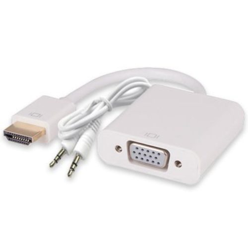 Convertidor  HDMI a VGA Brobotix – HDMI, VGA (d-sub), Color Blanco – 110964B