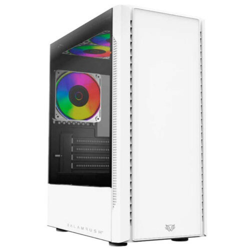 Gabinete Gamer Balam Rush NYX GI730 – Media Torre – ATX/Micro ATX/Mini ITX – 3 Ventiladores – Panel Lateral – Blanco – BR-936101
