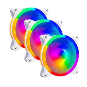 Kit de Ventiladores Balam Rush Eolox Blaze EX30KW - 120mm - 1200 RPM - 3 Piezas - Blanco - BR-938013