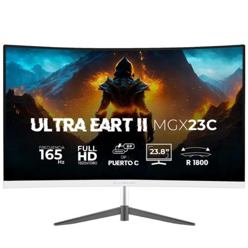 Monitor Gamer Balam Rush ULTRA Eart II MGX23C – 23.8″ – Full HD – 165Hz – HDMI – DisplayPort – Curvo – Blanco – BR-938334