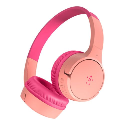 Audífonos Belkin Soundform Mini – Inalámbrico/Alámbrico – Bluetooth – 3.5mm – Micrófono – Rosa – AUD002btPK