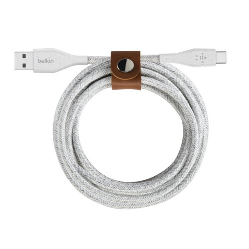 Cable de carga Belkin DuraTek Plus – USB-A a USB-C – Blanco – F2CU069bt04-WHT