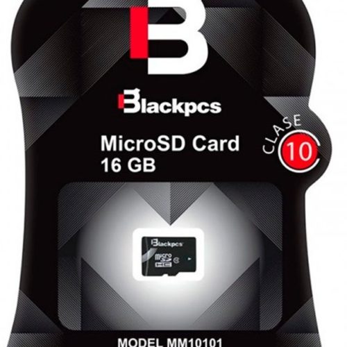 Memoria MicroSDHC Blackpcs MM10101 – 16GB – Clase 10 – MM10101-16