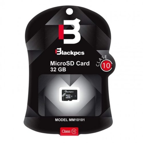 Memoria MicroSDHC Blackpcs MM10101 – 32GB – Clase 10 – MM10101-32
