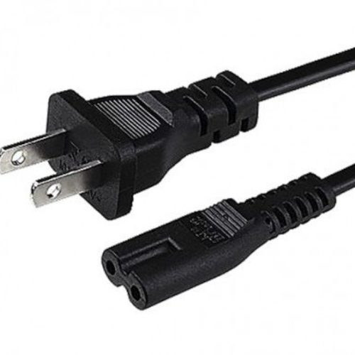 Cable de Corriente BRobotix 000123 – C8 a NEMA 1-15P – Macho/Hembra – 1,8 M – Negro – 000123