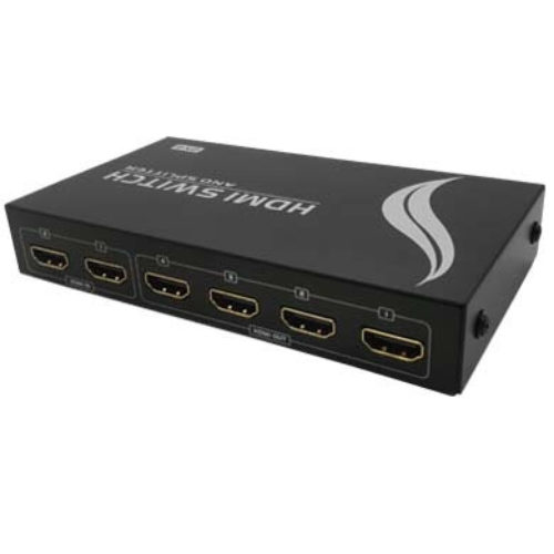 Cable Divisor de Video BRobotix 002442 – 2 Fuentes – 4 Salidas – HDMI – Con control remoto – 002442