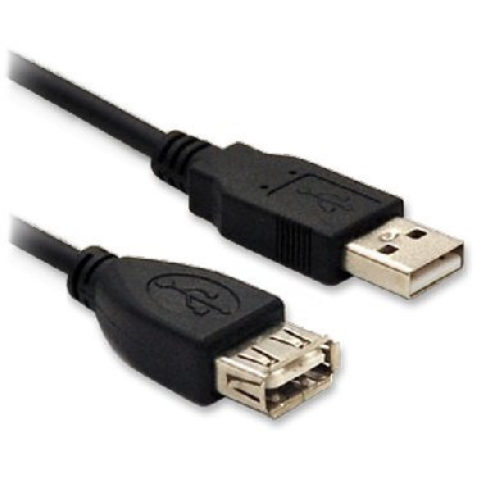 Cable Extensión USB BRobotix 054320 – USB 2.0 – 90cm – Negro – 054320