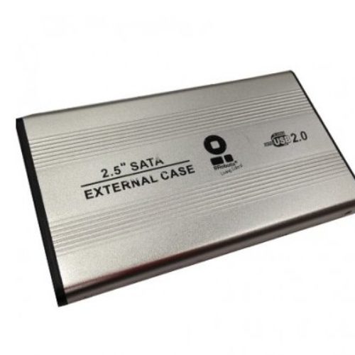 Gabinete BRobotix – 2.5″ – USB 2.0 – SATA – HDD – Plata – 001663