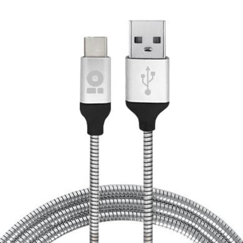 Cable USB BRobotix 180501 – USB A a USB C – 1M – Plata – 180501