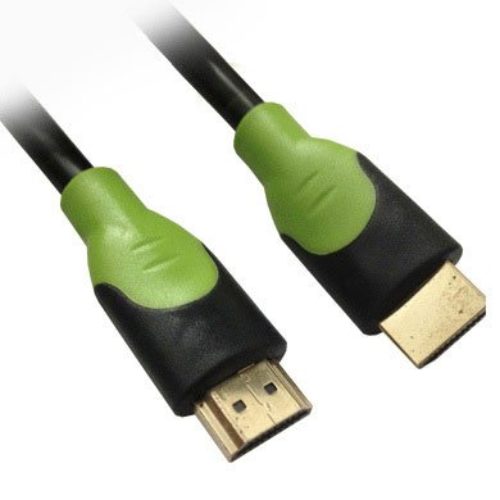 Cable HDMI BRobotix – 4 mts – Bañado en Oro – Negro/Verde – 200394