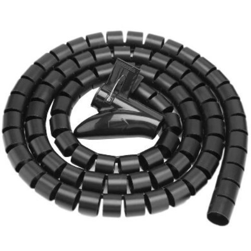 Organizador de Cables BRobotix 263533 – En Tubo – 2 x 150 cm – Plástico – 263533
