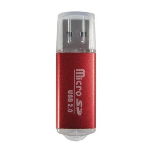 Lector de Tarjetas SD BRobotix – USB 2.0 – Rojo – 345673R
