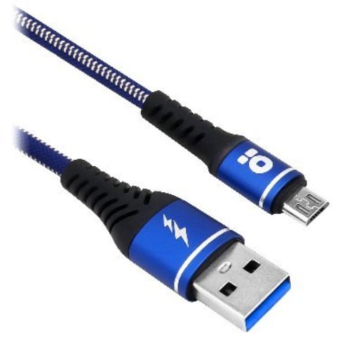 Cable USB BRobotix 6000717 – USB A a USB Micro B – 1 M – Denim – Azul – 6000717