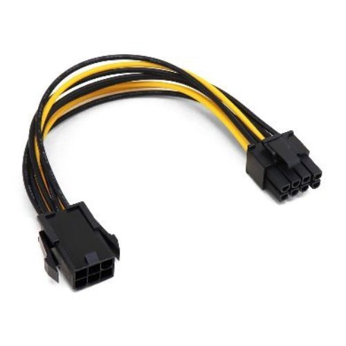 Cable Interno de Alimentación BRobotix 6001431 – Adaptador PCI Express 6 Pines a 8 Pines – 16cm – 6001431
