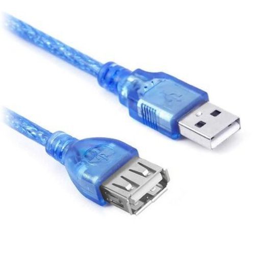 Extensión USB BRobotix 651534 – 5M – Azul Translúcido – 651534