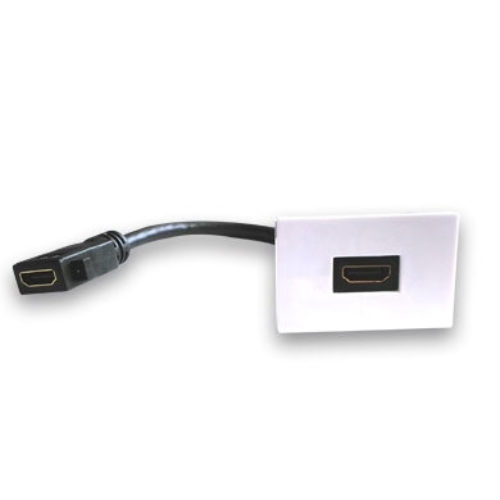 Adaptador HDMI BRobotix 938917 – HDMI – Hembra/hembra – Blanco – 938917