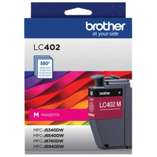 Tinta Brother LC402 – Magenta – Hasta 550 Páginas – LC402MS