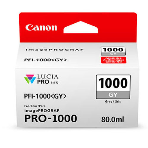 Tinta Canon PFI-1000 GY – Gris – 80ml – 0552C003AA