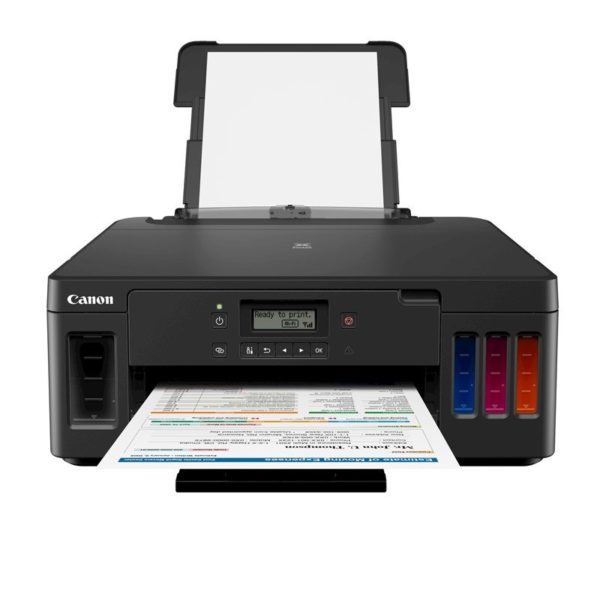 Impresora Canon PIXMA G5010 - 13 ppm Negro - 6.8 ppm Color - Tinta Continua - Wi-Fi - USB - Ethernet - 3112C004