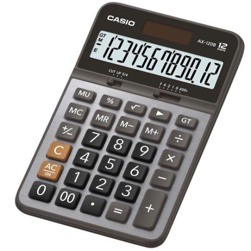 Calculadora de Escritorio Casio AX120B – 12 Dígitos – Standar – AX-120B-S-MC