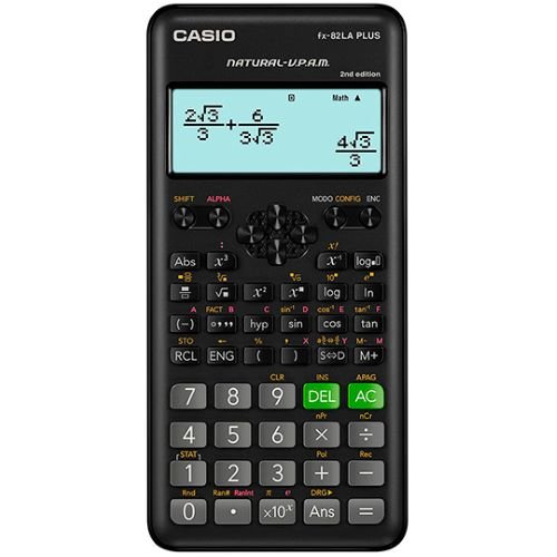 Calculadora Científica CASIO FX-82LAPLUS2 – 12 Dígitos – 252 Funciones – Negro – FX-82LAPLUS2-BK